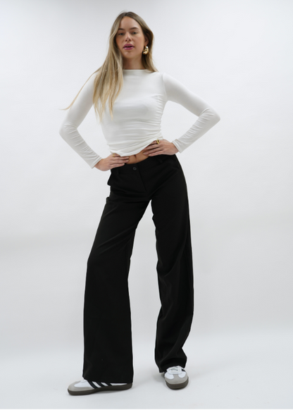 Low/mid waist pants casual night blue (regular)