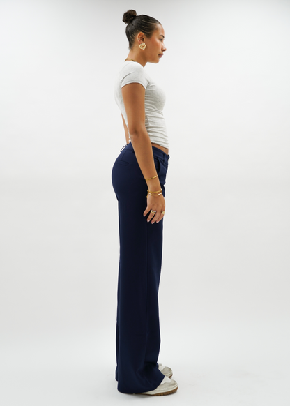 Low/mid waist pants casual night blue (tall)