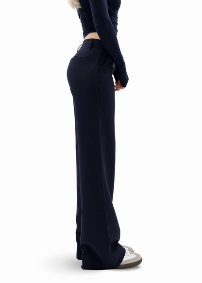 Low/mid waist pants casual night blue (regular)