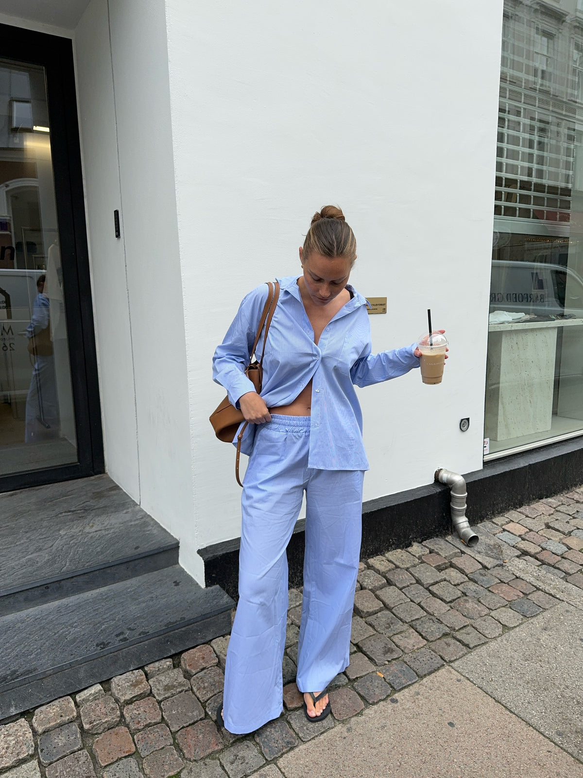 Mathilde Ravn striped shirt - blue/white