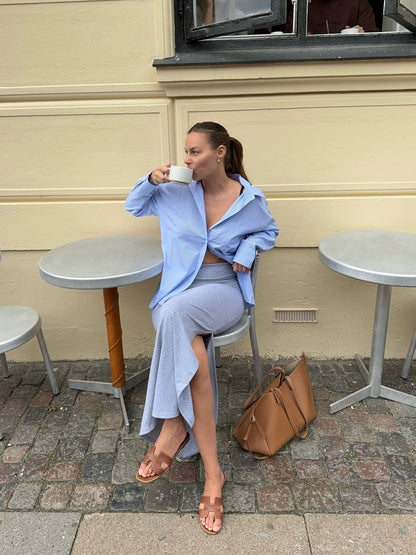 Mathilde Ravn striped shirt - blue/white