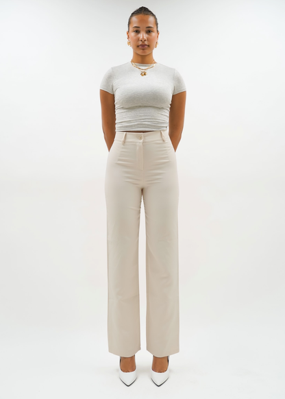 Straight leg pants classic crème (tall)