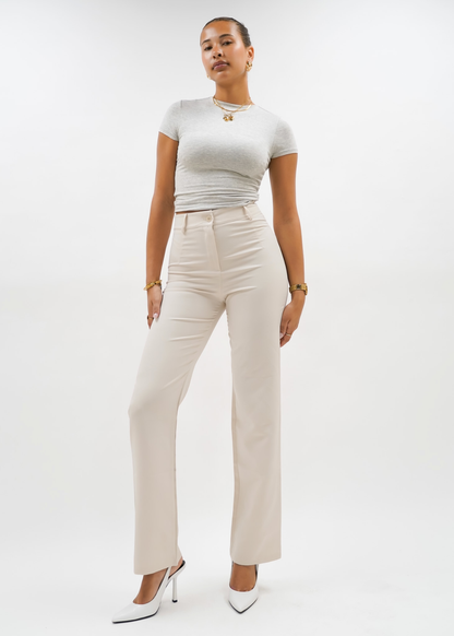 Straight leg pants classic crème (tall)