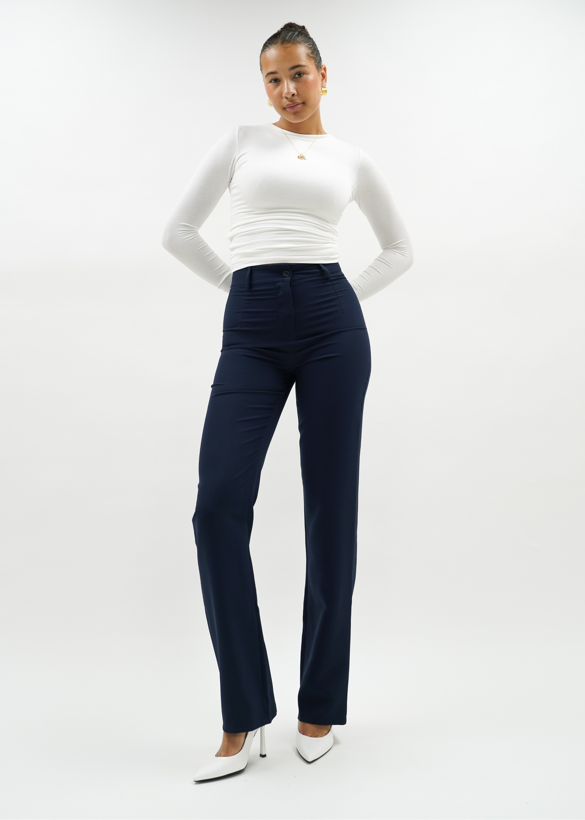 Straight leg pants classic night blue (tall)