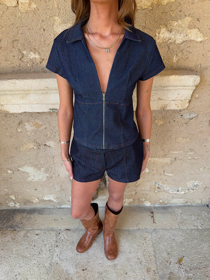 Dorthea denim shirt - Dark blue