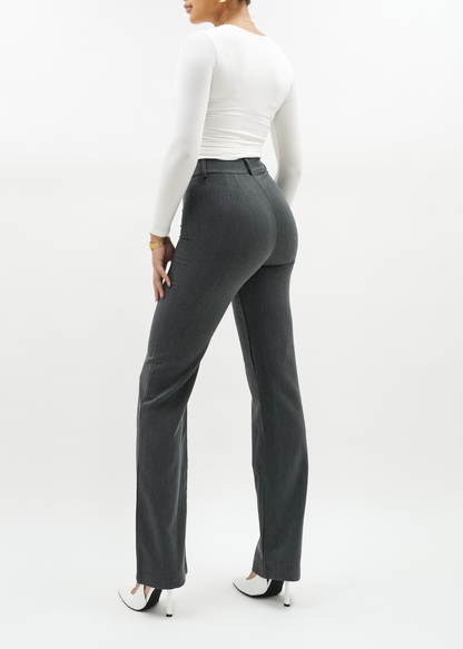 Straight leg pants classic dark washed grey (tall)