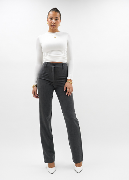Straight leg pants classic dark washed grey (tall)