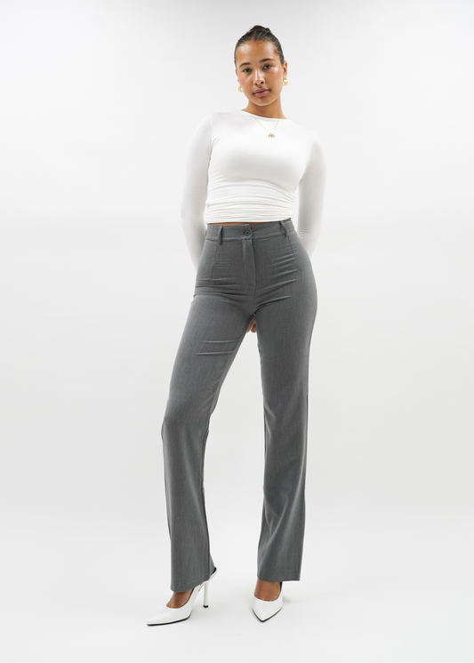 Straight leg pants classic light washed grey (tall)