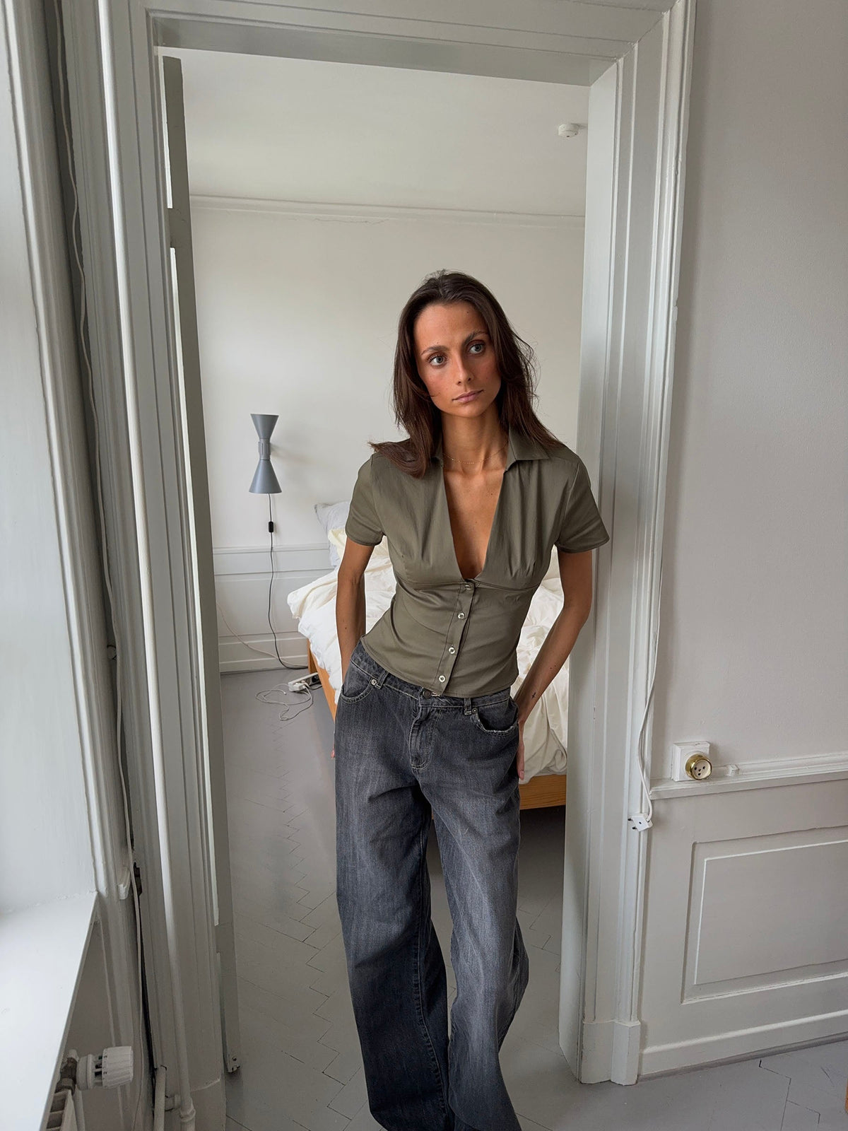 Kartia fitted shirt - Khaki