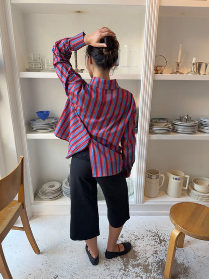 Kendall button shirt with stripes - Pink/blue